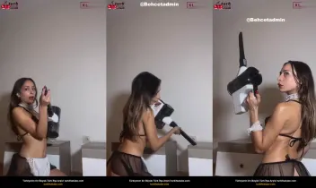 Videoda Gizli Hizmetçi Giyimli Sahne